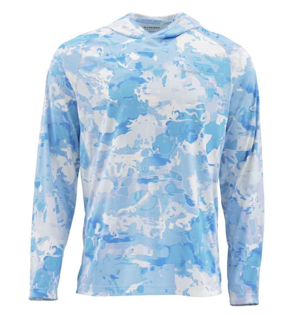 Simms Solarflex Hoody Cloud Camo Blue Simms Solarflex Hoody Cloud Camo Blue